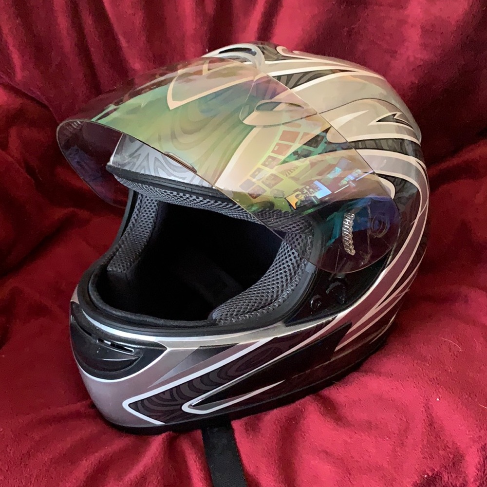 DOT Motorcycle full helmet polarized visor